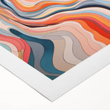 Electric Wall Art | Vibrant Abstract Swirl Modern Electric Art Canvas