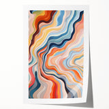 Electric Wall Art | Vibrant Abstract Swirl Modern Electric Art Canvas