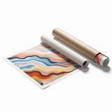 Electric Wall Art | Vibrant Abstract Swirl Modern Electric Art Canvas