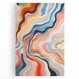Electric Wall Art | Vibrant Abstract Swirl Modern Electric Art Canvas