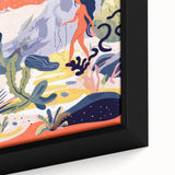 Electric Wall Art | Vibrant Surreal Desert Scene Modern Electric Art Canvas