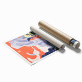 Electric Wall Art | Vibrant Surreal Desert Scene Modern Electric Art Canvas