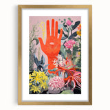 Electric Wall Art | Vibrant Botanical Hand Design Modern Electric Art