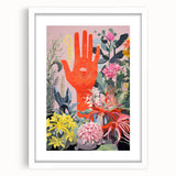 Electric Wall Art | Vibrant Botanical Hand Design Modern Electric Art