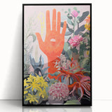 Electric Wall Art | Vibrant Botanical Hand Design Modern Electric Art