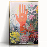 Electric Wall Art | Vibrant Botanical Hand Design Modern Electric Art