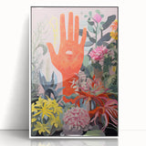 Electric Wall Art | Vibrant Botanical Hand Design Modern Electric Art