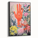 Electric Wall Art | Vibrant Botanical Hand Design Modern Electric Art