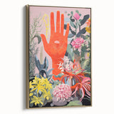 Electric Wall Art | Vibrant Botanical Hand Design Modern Electric Art