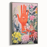 Electric Wall Art | Vibrant Botanical Hand Design Modern Electric Art