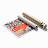 Electric Wall Art | Vibrant Botanical Hand Design Modern Electric Art