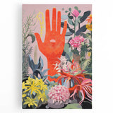 Electric Wall Art | Vibrant Botanical Hand Design Modern Electric Art