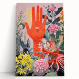 Electric Wall Art | Vibrant Botanical Hand Design Modern Electric Art