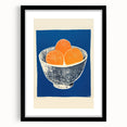 Vibrant Electric Bowl of Oranges Canvas - Modern Electric Decor