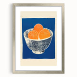 Vibrant Electric Bowl of Oranges Canvas - Modern Electric Decor
