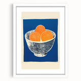 Vibrant Electric Bowl of Oranges Canvas - Modern Electric Decor