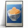 Vibrant Electric Bowl of Oranges Canvas - Modern Electric Decor