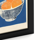 Vibrant Electric Bowl of Oranges Canvas - Modern Electric Decor