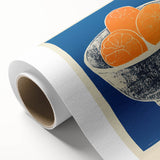 Vibrant Electric Bowl of Oranges Canvas - Modern Electric Decor