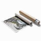 Electric Wall Art | Coastal Cabin Serenity in Nature - Electric Art Print