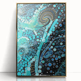 Abstract Electric Painting: Vibrant Electric Wall Art for Modern Spaces