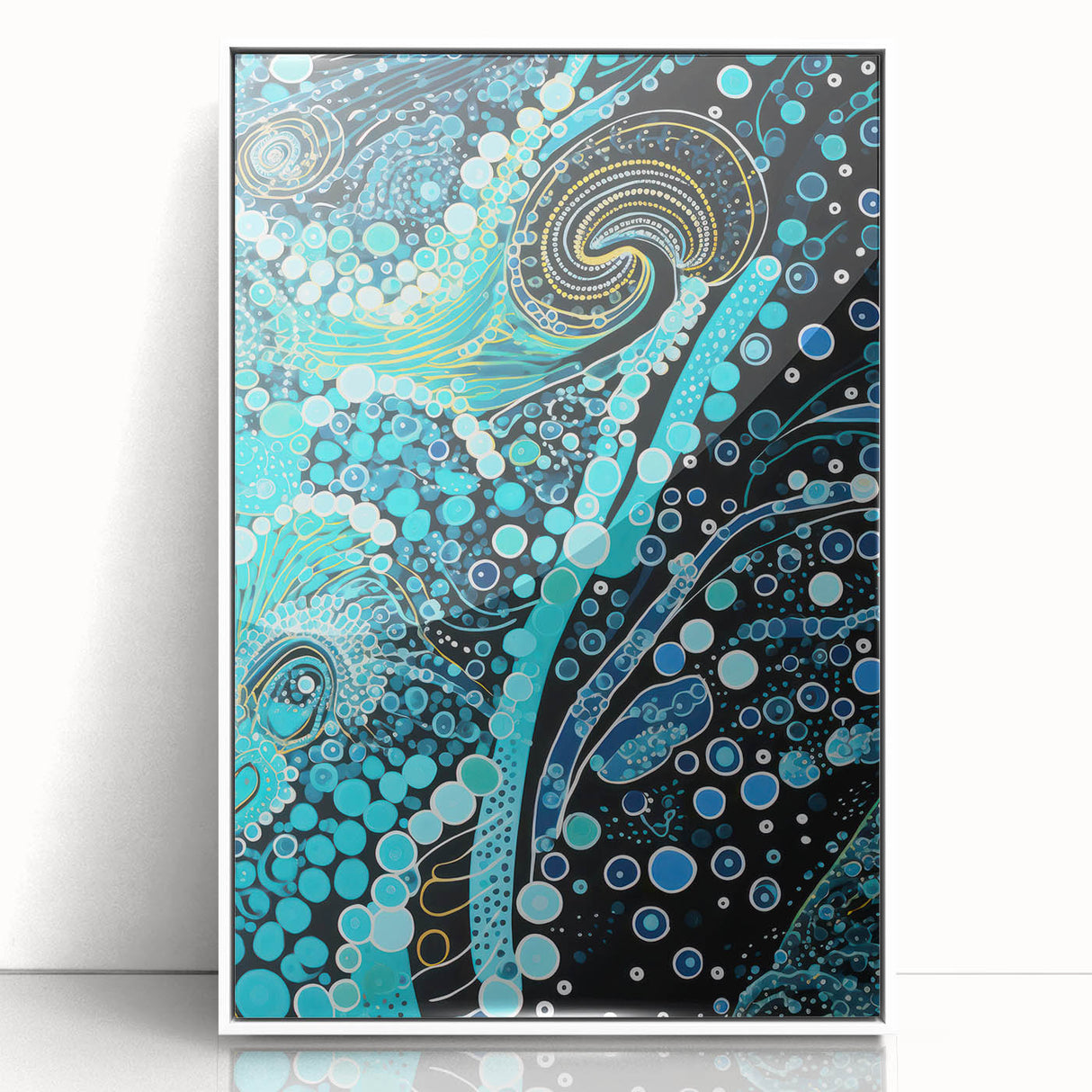 Abstract Electric Painting: Vibrant Electric Wall Art for Modern Spaces