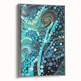 Abstract Electric Painting: Vibrant Electric Wall Art for Modern Spaces