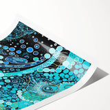 Abstract Electric Painting: Vibrant Electric Wall Art for Modern Spaces