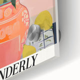 Vibrant Electric Wall Art: Modern Floral Electric Art Canvas Print