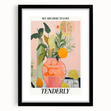 Vibrant Electric Wall Art: Modern Floral Electric Art Canvas Print