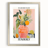 Vibrant Electric Wall Art: Modern Floral Electric Art Canvas Print