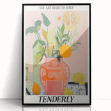 Vibrant Electric Wall Art: Modern Floral Electric Art Canvas Print