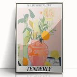 Vibrant Electric Wall Art: Modern Floral Electric Art Canvas Print