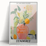 Vibrant Electric Wall Art: Modern Floral Electric Art Canvas Print