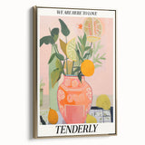 Vibrant Electric Wall Art: Modern Floral Electric Art Canvas Print