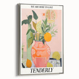 Vibrant Electric Wall Art: Modern Floral Electric Art Canvas Print