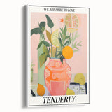 Vibrant Electric Wall Art: Modern Floral Electric Art Canvas Print