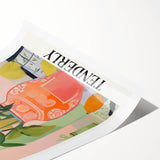 Vibrant Electric Wall Art: Modern Floral Electric Art Canvas Print