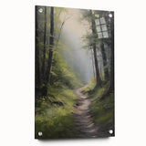 Electric Wall Art: Tranquil Forest Path in Modern Electric Decor