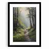 Electric Wall Art: Tranquil Forest Path in Modern Electric Decor