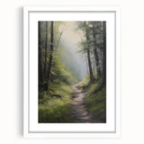 Electric Wall Art: Tranquil Forest Path in Modern Electric Decor