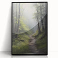 Electric Wall Art: Tranquil Forest Path in Modern Electric Decor