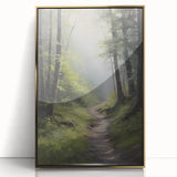 Electric Wall Art: Tranquil Forest Path in Modern Electric Decor