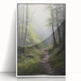 Electric Wall Art: Tranquil Forest Path in Modern Electric Decor