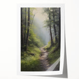 Electric Wall Art: Tranquil Forest Path in Modern Electric Decor