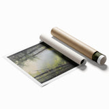 Electric Wall Art: Tranquil Forest Path in Modern Electric Decor