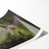 Electric Wall Art: Tranquil Forest Path in Modern Electric Decor