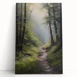 Electric Wall Art: Tranquil Forest Path in Modern Electric Decor