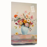 Electric Floral Wall Art: Vibrant Flower Bouquet in Modern Electric Decor