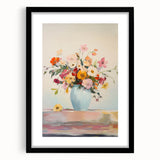 Electric Floral Wall Art: Vibrant Flower Bouquet in Modern Electric Decor